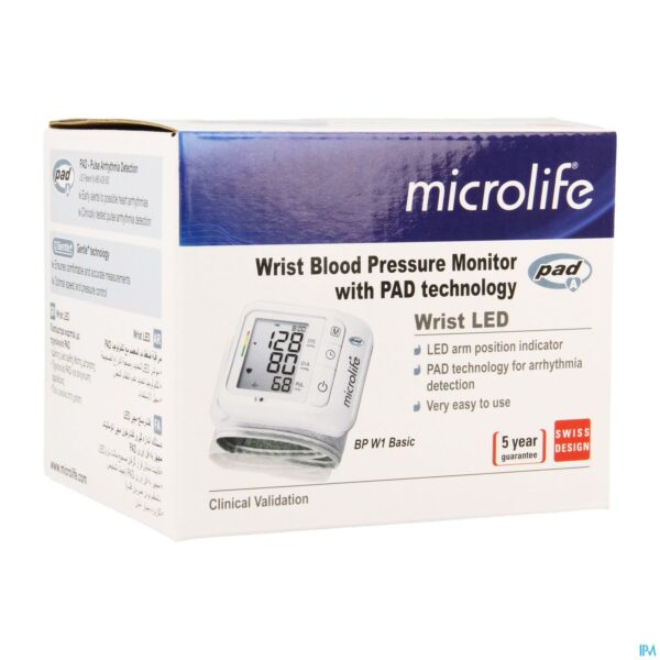 Packshot Microlife Bp W1 Basic Bloeddrukmeter Autom. Pols