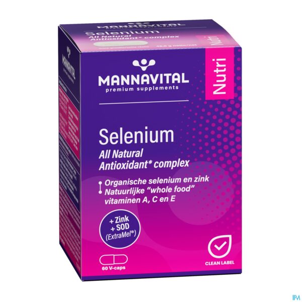 Packshot Mannavital Selenium Nf V-caps 60