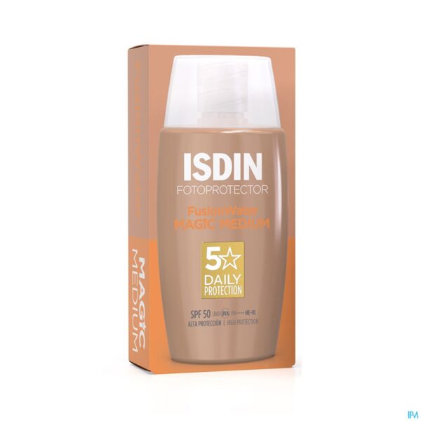 Packshot Isdin Fotoprotector Fusion Water Medium Ip50 50ml