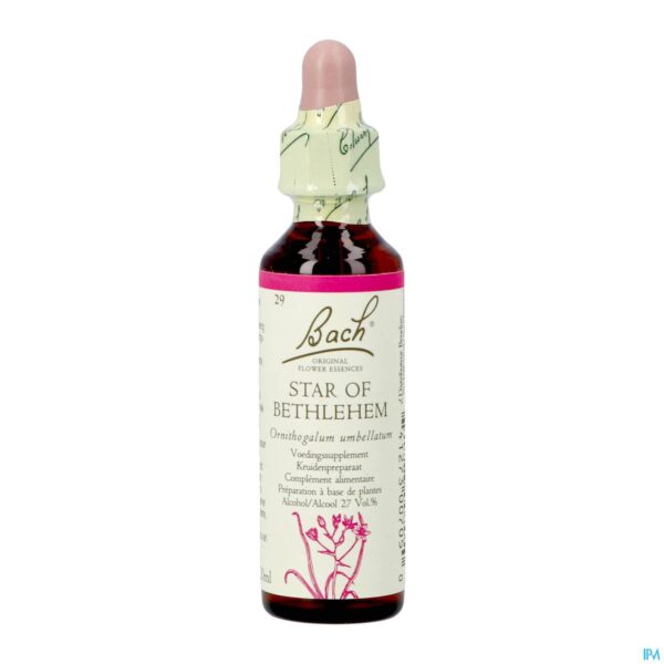Packshot Bach Flower Remedie 29 Star Bethlehem 20ml Packshot Bach Flower Remedie 29 Star Bethlehem 20ml