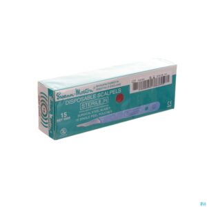Packshot Scalpel S.m Disposable Steriel Nr15 10
