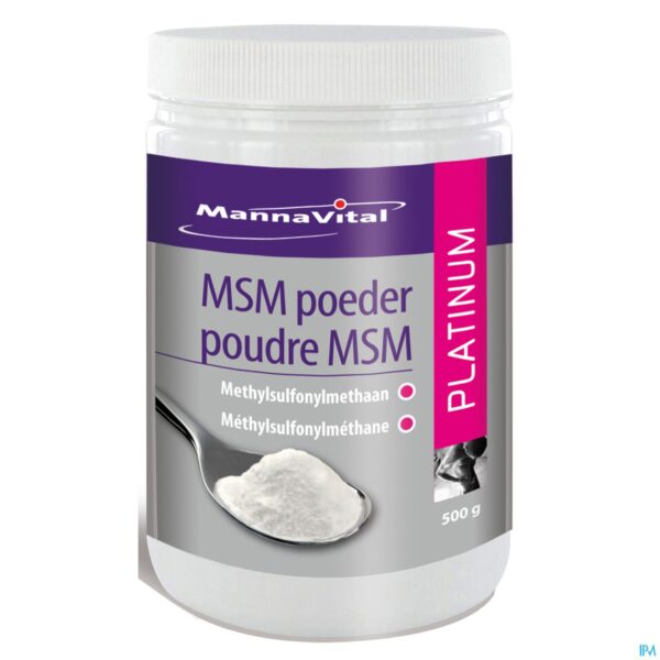 Packshot Msm Poeder Platinum 500 Gr