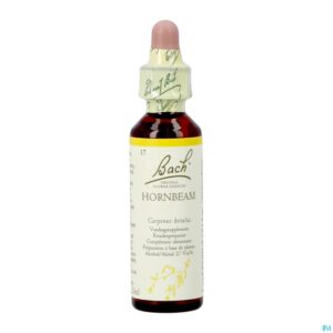 Packshot Bach Flower Remedie 17 Hornbeam 20ml