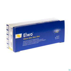 Packshot Elwo Pleister Elast Blauw 2,5cmx18cm 60 0020035