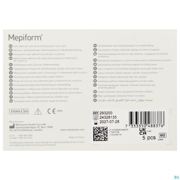Packshot Mepiform Verb Adh Litteken Ster 5x 7,5cm 5 293200