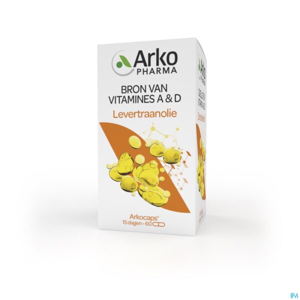 Packshot Arkocaps Levertraanolie 60