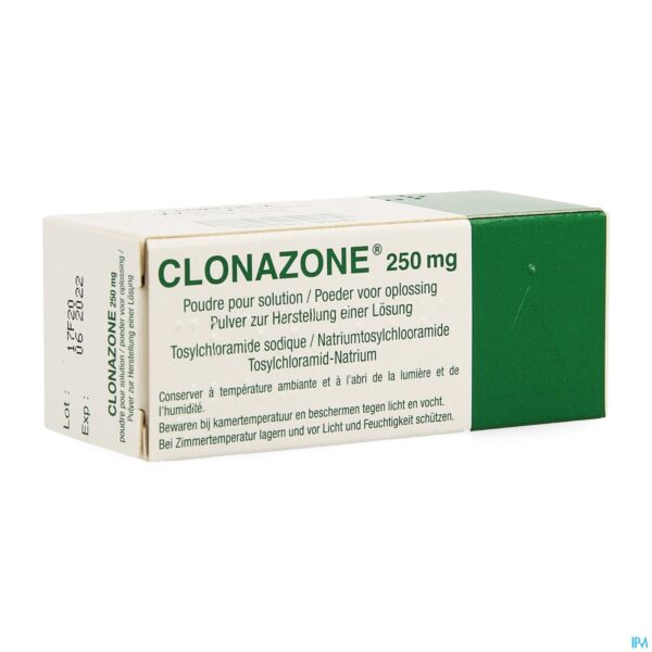 Packshot Clonazone 250mg Pdr Voor Oplossing Tube 20g