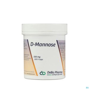 Packshot D-mannose 500mg V-caps 120 Deba