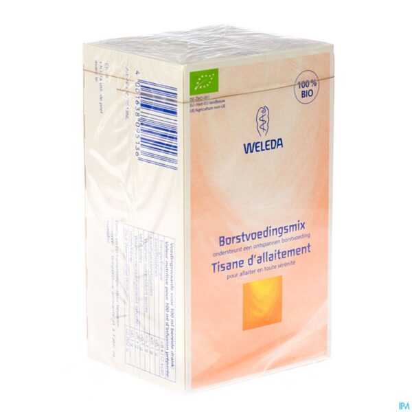 Packshot Weleda Borstvoedingsthee Bio Zakje 20x2g