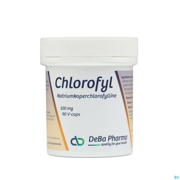 Packshot Chlorophyl Caps 90x100mg Deba