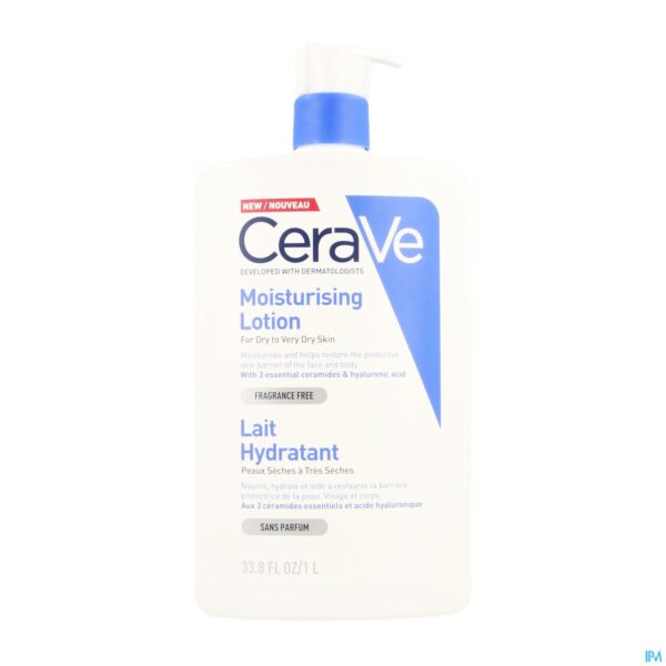 Packshot Cerave Hydraterende Melk Pompfl 1l