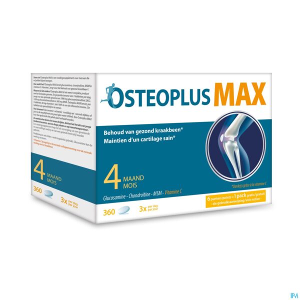 Packshot Osteoplus Max 4 Maand Comp 360