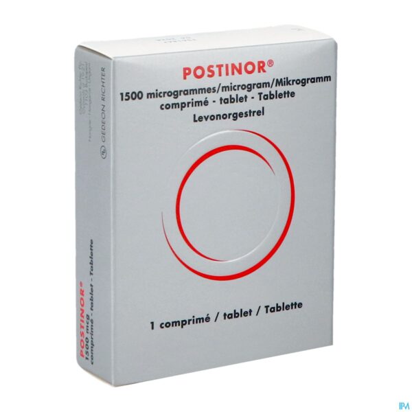 Packshot Postinor Comp 1 X 1500 Ug