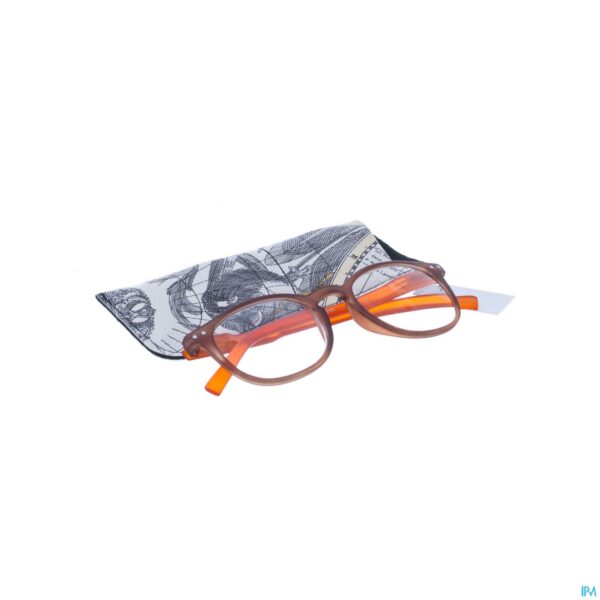 Packshot Pharmaglasses Leesbril Comp. +3.00 Brown/orange