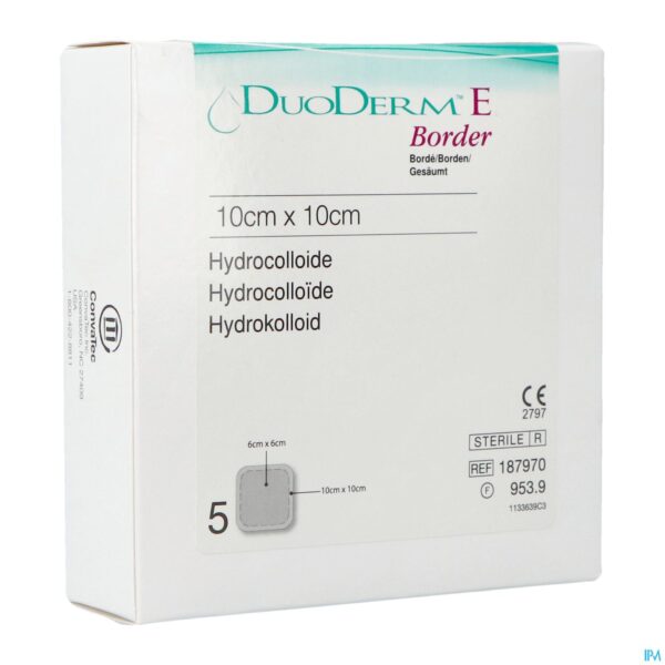 Packshot Duoderm E Bord Adh 10x10cm 5 H7970