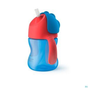 Productshot Philips Avent Drinkbeker Rietje Boy Blauw 200ml SCF796/01
