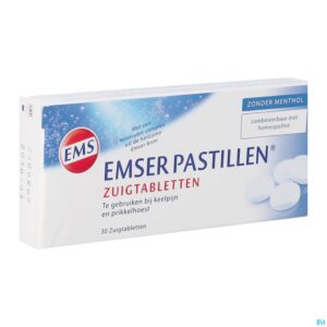 Packshot Emser Pastille Zonder Menthol 30