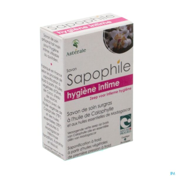 Packshot Sapophile Zeep Intieme Hygiene 100g