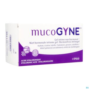 Packshot Mucogyne Intieme Gel N/hormonaal Unidose 8x5ml