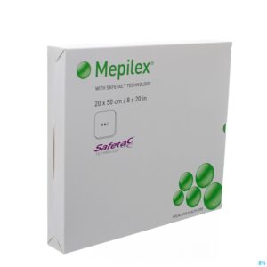 Packshot Mepilex Schuimverb Sil Abs Ster 20x50cm 2 294500