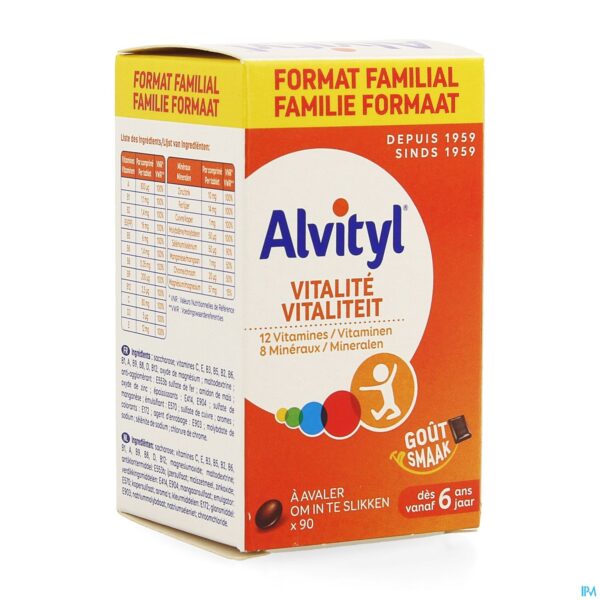 Packshot Alvityl Vitaliteit Tabl 90
