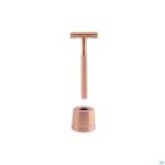 Packshot Wondr Safety Razor + Houder Rose Goud