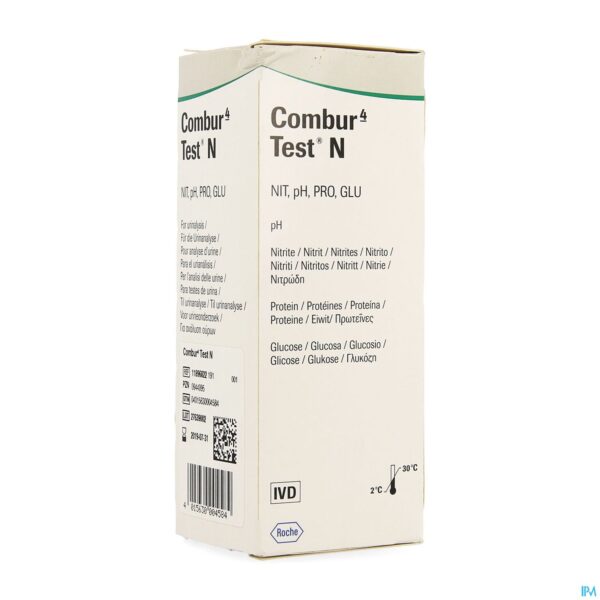 Packshot Combur 4 Test N Strips 50 11896822252