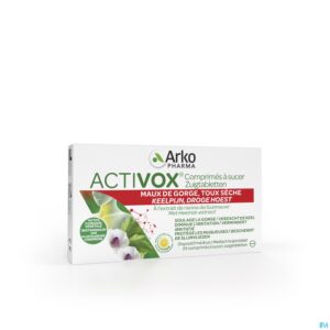 Packshot Activox Keelpijn Zuigtabletten 24