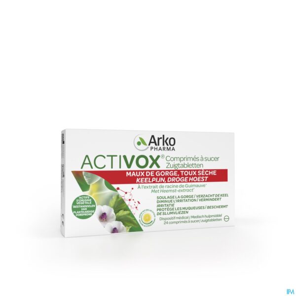 Packshot Activox Keelpijn Zuigtabletten 24