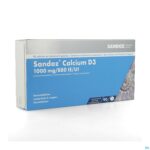 Packshot Sandoz Calcium D3 Kauwtabletten 90x1000 mg/880ie