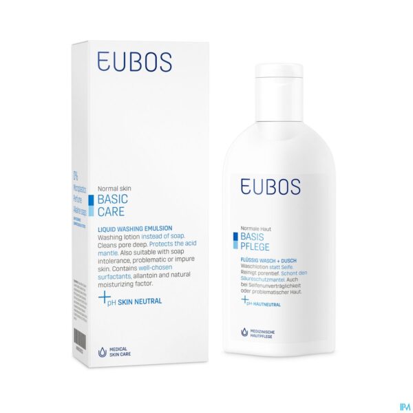 Packshot Eubos Zeep Vloeibaar Blauw N/parf 200ml