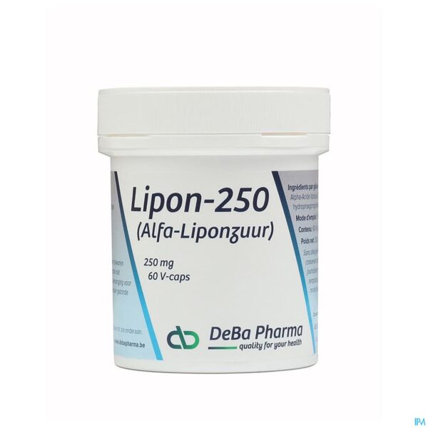 Packshot Lipon Caps 60x250mg Deba