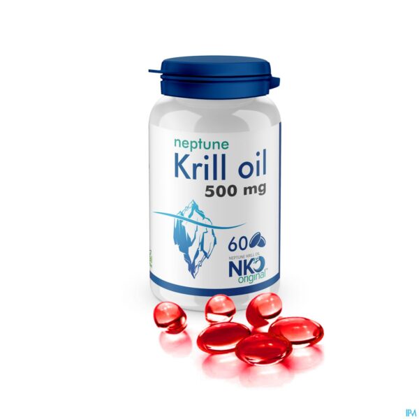 Productshot Soria Neptune Krill Oil 500mg Pot Parels 60