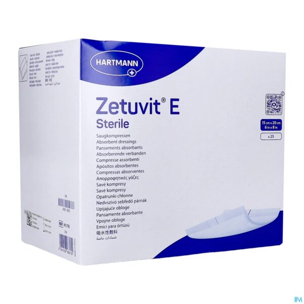 Packshot Zetuvit E Steriel 15x20cm 25