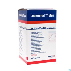 Packshot Leukomed T Plus Verb Ster 8,0cmx15cm 50 7238202