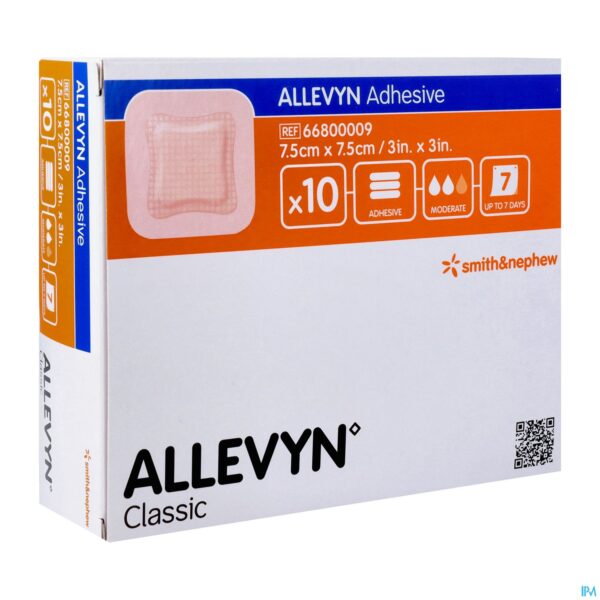 Packshot Allevyn Verb Adh Hydrocel. 7,5x 7,5cm 10 66800009 Packshot Allevyn Verb Adh Hydrocel. 7,5x 7,5cm 10 66800009