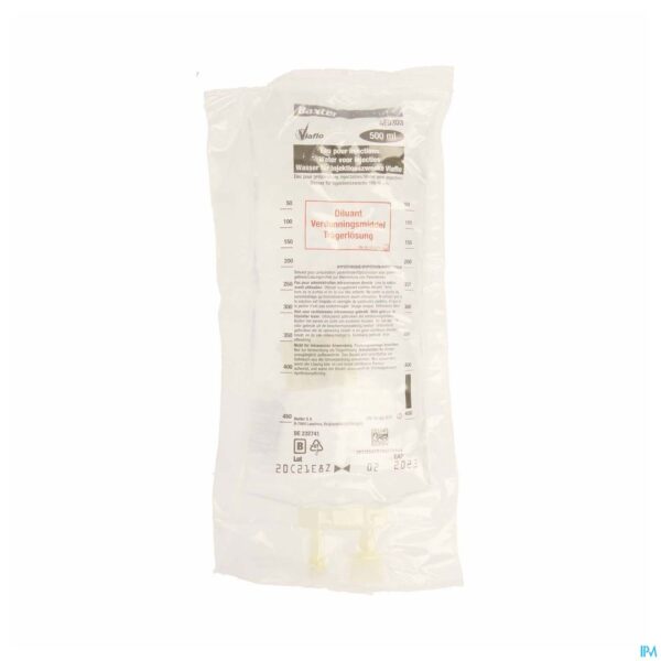Packshot Bx Aqua Pr Prepara Inj Viaflo 500ml Sol Iv Viaflo