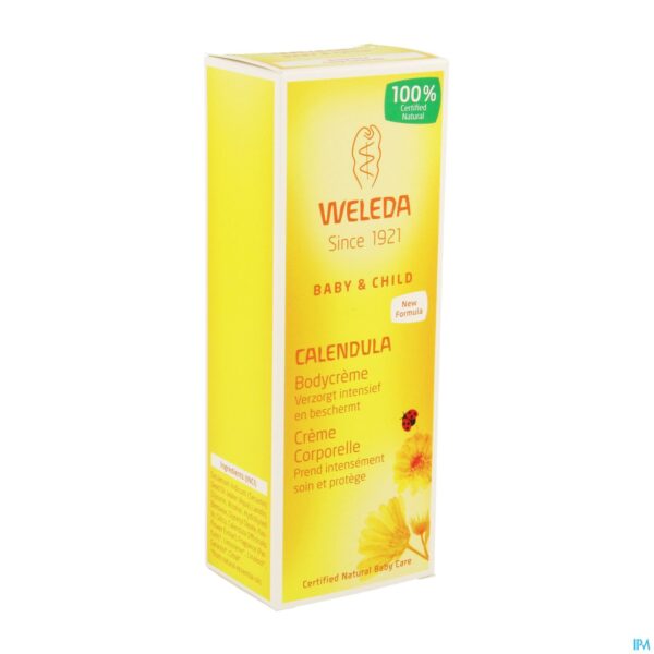 Packshot Weleda Calendula Bodycreme Tube 75ml
