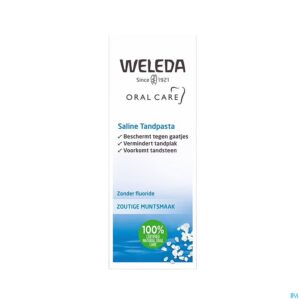 Packshot Weleda Tandpasta Saline Blauw 75ml