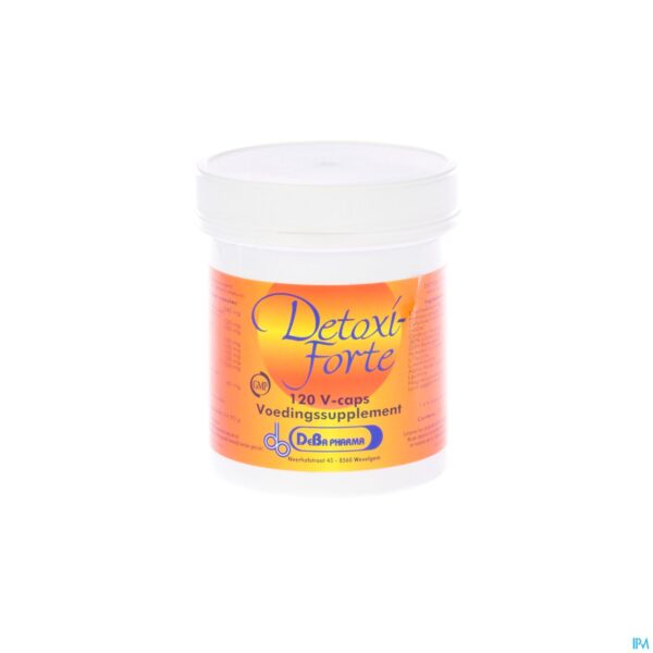 Packshot Detoxiforte V-caps 120 Deba