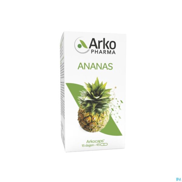 Packshot Arkocaps Ananas Plantaardig 45