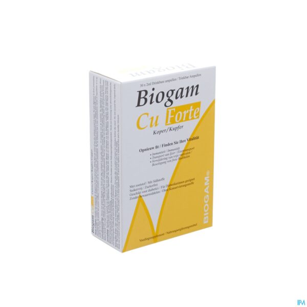 Packshot Biogam Cu Forte Drinkb. Amp 30x2ml