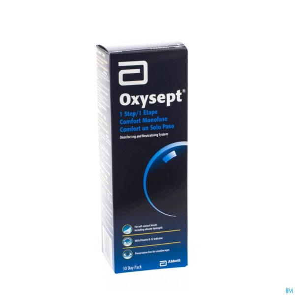 Packshot Oxysept 1 Step 1m 300ml + 30 Comp