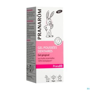 Packshot Pranarom Pranabb Bio Gel Tandgroei Pompfl 15ml