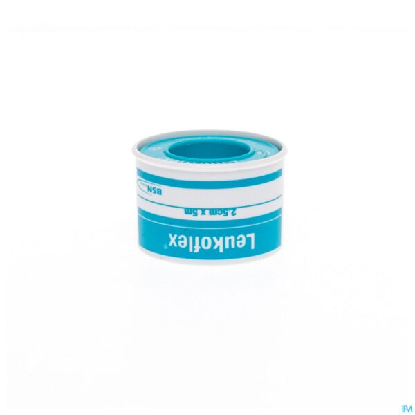 Packshot Leukoflex Deksel Kleefpleister 2,5cm0x5m 0112200