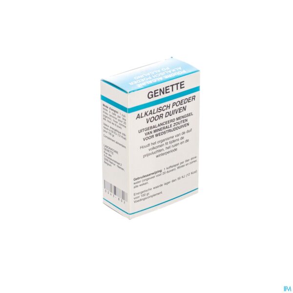 Packshot Alkalisch Poeder Duiven Genette Packshot Alkalisch Poeder Duiven Genette