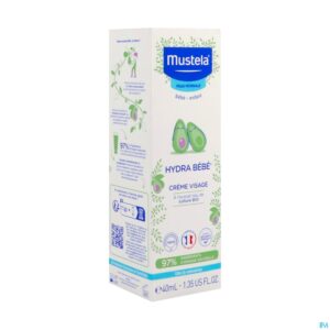 Packshot Mustela Bb Hydra Gelaatscreme Nf Tube 40ml