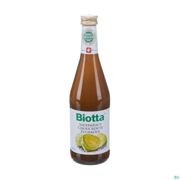 Packshot Biotta Zuurkoolsap 500ml