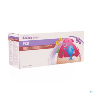 Packshot Pku Anamix Junior Chocolade Zakje 30x36g
