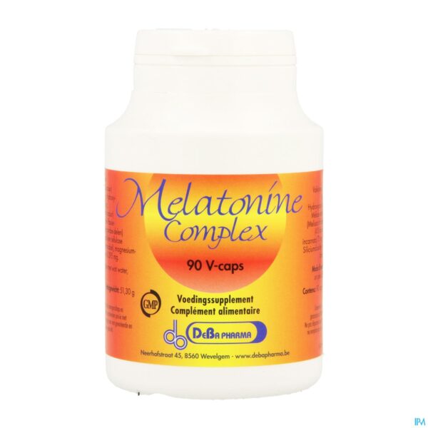 Packshot Melatonine Complex V-caps 90 Deba